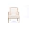 Baxton Studio Light Beige 25.4 in W Cotton Seat 112-6024 - alternate 2